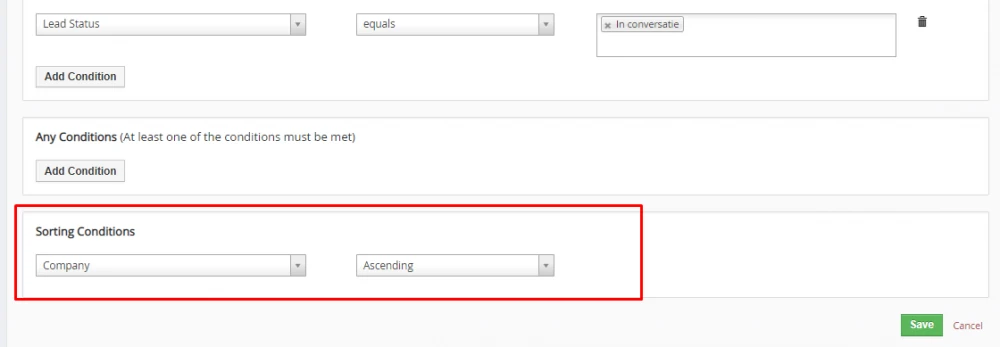 Добавляем сортировку по умолчанию в фильтрах Vtiger