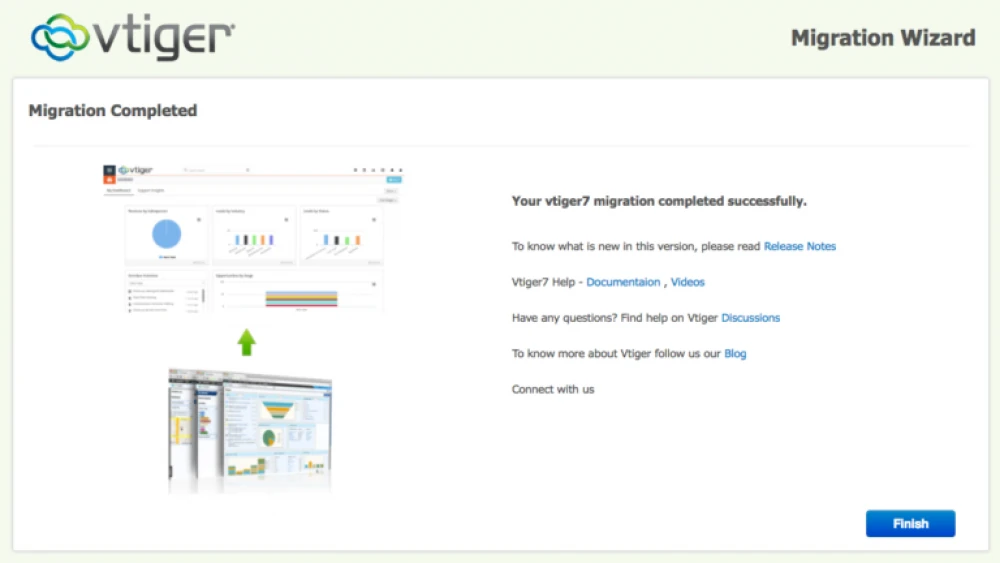 Как произвести обновление vtiger crm с версии 6.5 до 7.1